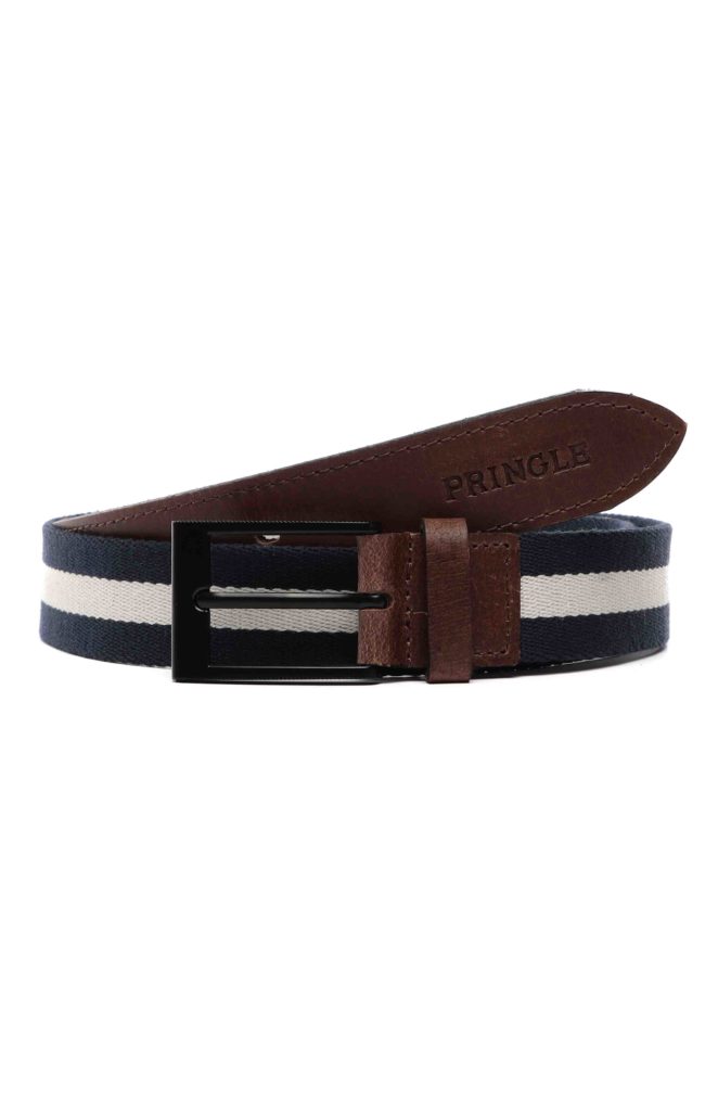 Pringle Max fabric and leather belt men’s - Frontierco